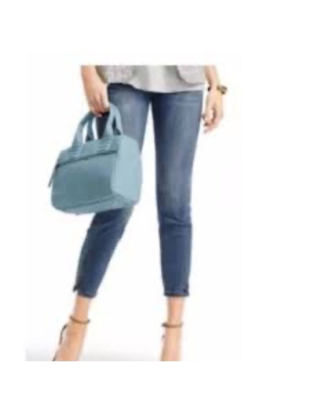 CAbi La Jolla Skinny Mid Rise Crop Jeans